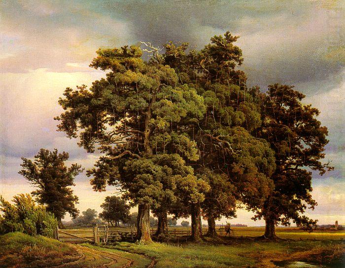 Georg-Heinrich Crola Oak Trees china oil painting image